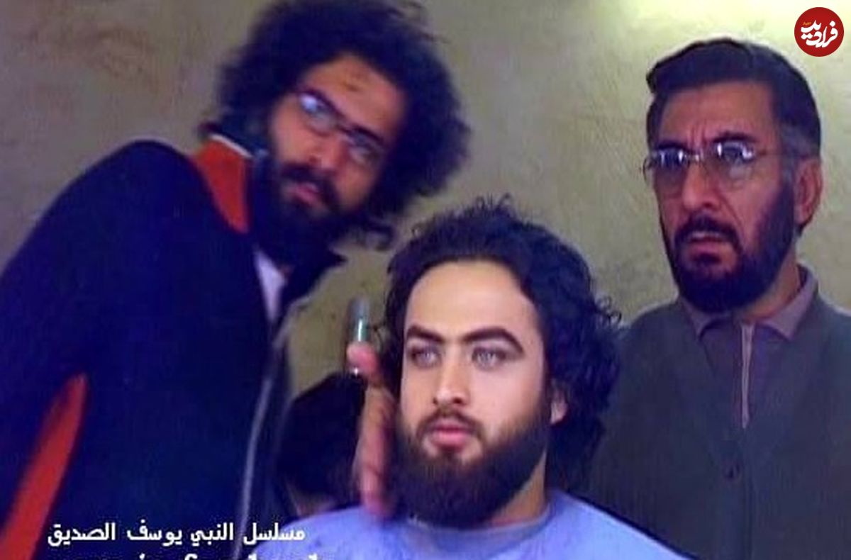 عکس| سفر زمان؛ عکس یادگاری «یوزارسیف» با فرزندانش در پشت‌صحنه سریال یوسف