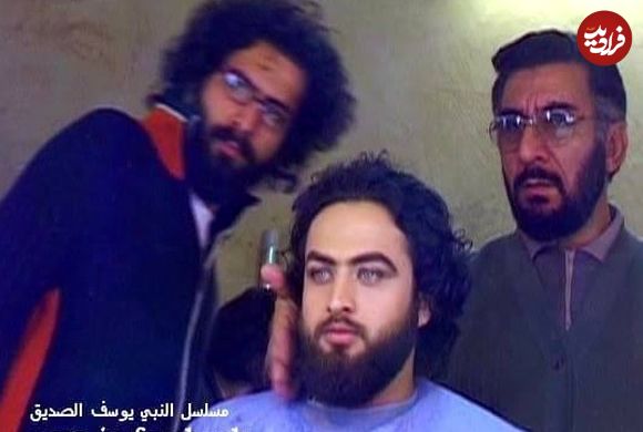 عکس| سفر زمان؛ عکس یادگاری «یوزارسیف» با فرزندانش در پشت‌صحنه سریال یوسف