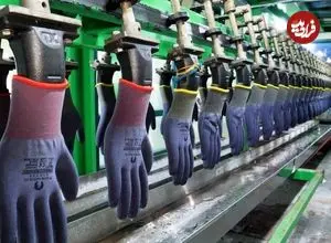 ببینید| مراحل دیدنی تولید دستکش های کار در کارخانه ای در کره جنوبی