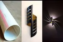 ببینید؛ ساخت یک چراغ تزئینی ال ای دی با استفاده از لوله پی وی سی 
