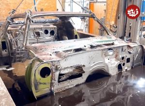 ببینید؛ مراحل بازسازی خودروی افسانه ای  و کمیابBMW 507 الویس پریسلی