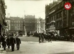 عکس| لندن ۱۲۷ سال پیش در یک شب بارانی