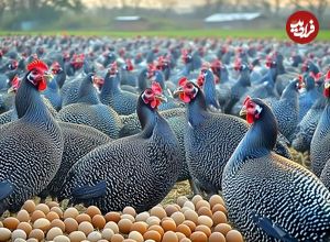 ببینید؛ چگونه کشاورزان چینی هزاران مرغ شاخدار را پرورش می دهند؟