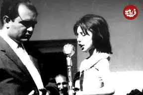 عکس| سفر زمان؛ «گوگوش» 19 ساله و همسرش «محمود قربانی» در عروسی «طوفان هل‌عطایی»