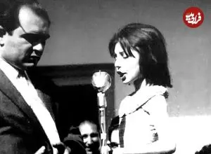 عکس| سفر زمان؛ «گوگوش» 19 ساله و همسرش «محمود قربانی» در عروسی «طوفان هل‌عطایی»