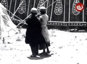 عکس| سفر به ایران قدیم؛ سینه‌زنی روز عاشورا در اردوی سلطنتی آشتیان