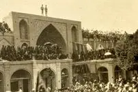 عکس| سفر به ایران قدیم؛ مراسم عزاداری عاشورا در یکی از میادین تهران در دوران قاجار