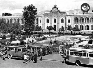 عکس| سفر در زمان؛ سردر میدان توپخانه در دوره ناصرالدین شاه