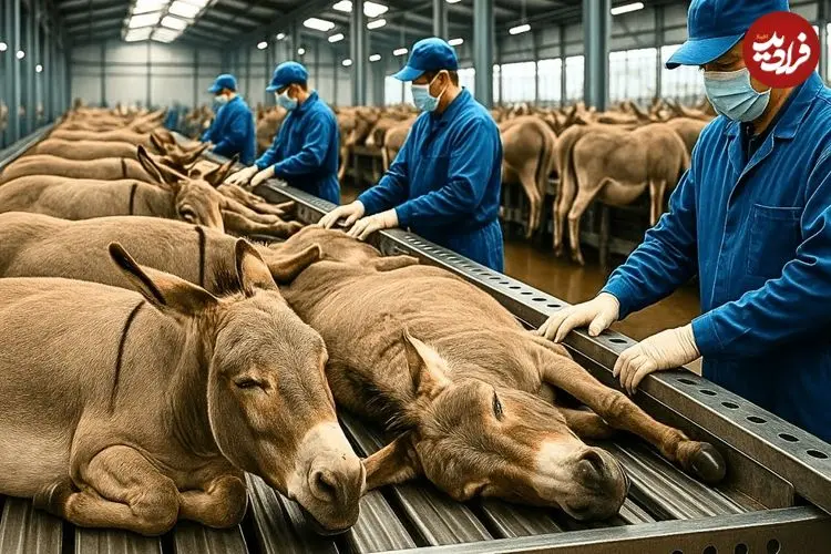 ببینید| فرآیند پرورش و فرآوری گوشت، پوست و شیر الاغ در آمریکای جنوبی