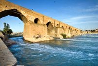 عکس؛ سفر در زمان؛ پل دزفول، ۱۸۹۵ میلادی