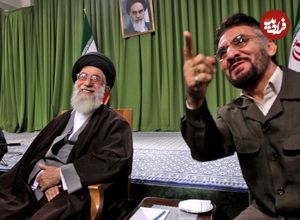 عکس؛ سفر در زمان؛ «فرج الله سلحشور و رهبر انقلاب» در حال قدم زدن در بیت رهبری؛ سال 94
