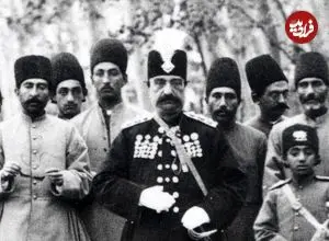 عکس| سفر زمان؛ تصویر رنگی‌شدۀ «مادر ناصرالدین شاه» در کنار دختر و پسرش