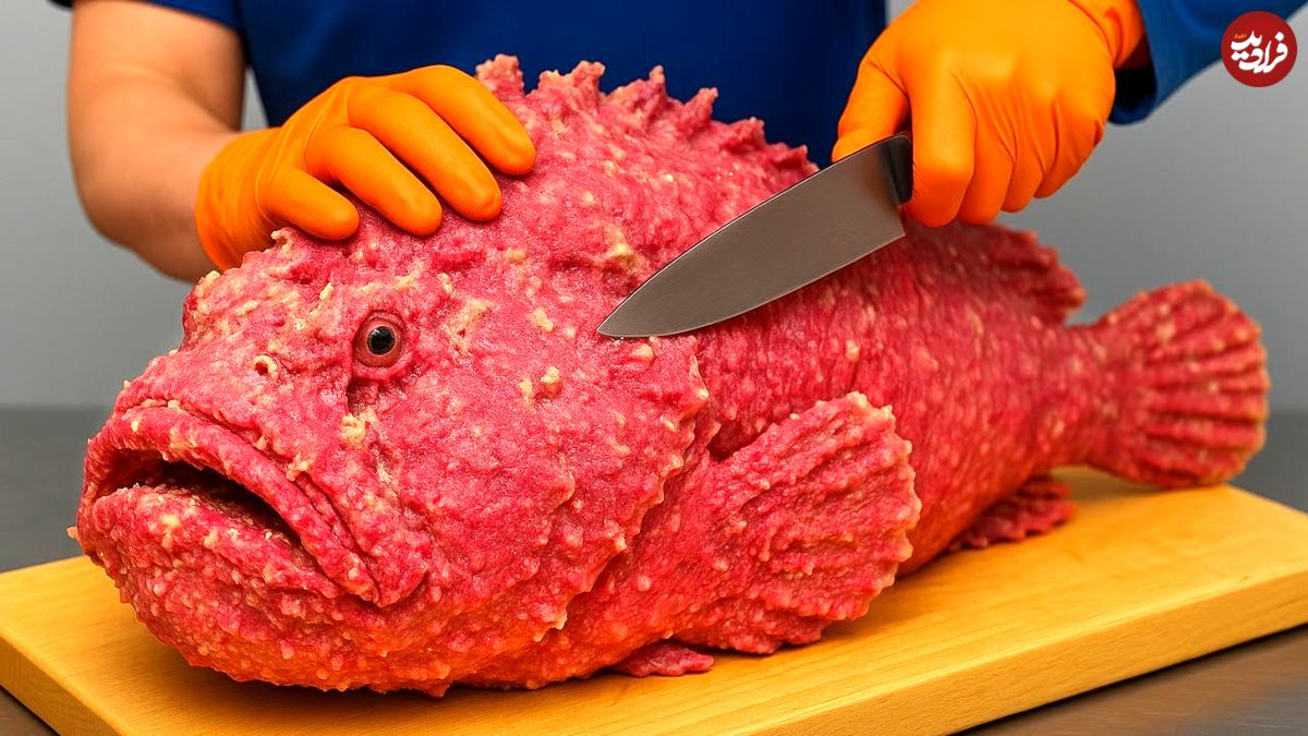 ببینید؛ برش ماهی های عجیب اقیانوسی و تهیه غذاهای مختلف با آن ها در هنگ کنگ