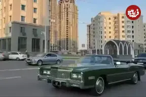 ببینید| کادیلاک‌سواری رهبر چچن به افتخار پیروزی ۹۹.۸۵ درصدی
