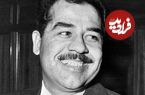 عکس| سفر در زمان؛ «صدام» در حال سیگار کشیدن در یک اجلاس ضد مصری در بغداد؛ سال 57