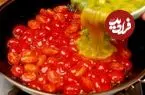 ببینید| طرز تهیه یک املت ساده چینی با گوجه گیلاسی و تخم مرغ