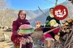 ببینید| غذای روستایی در ایران؛ پخت دلمه با کلم، گوجه فرنگی؛ فلفل و بادمجان در طبیعت