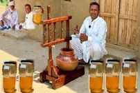 ببینید؛ غذای روستایی در پاکستان؛ تهیه کره و روغن حیوانی به روش آشپز مشهور 