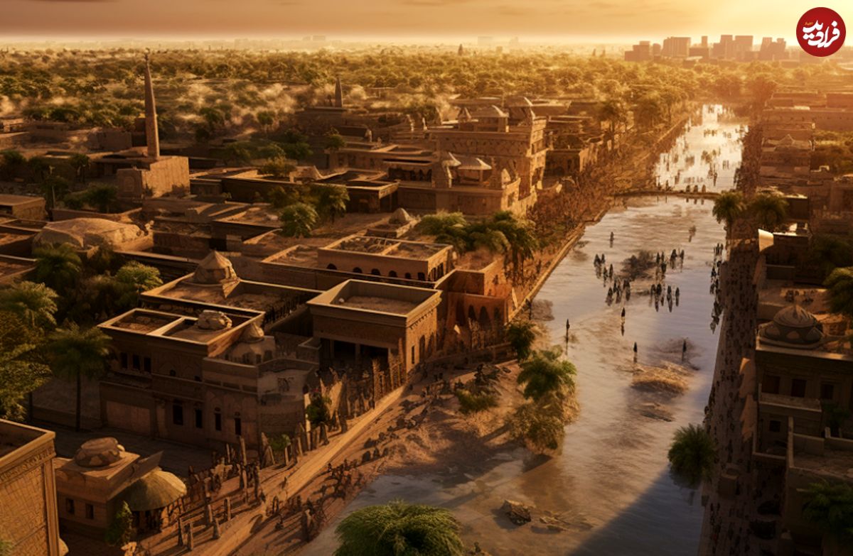 (تصاویر) شهر اهواز و رودخانه کارون در 1000 سال پیش