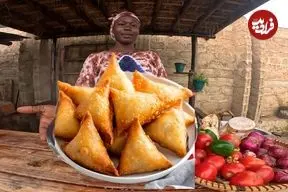 ببینید| غذای روستایی در کنیا؛ پخت سمبوسه با گوشت گاو در روستا