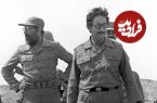 عکس؛ سفر به تاریخ؛ «بنی‌صدر، چمران و فرماندهان ارتش» در اتاق جنگ در حال بررسی یک نقشه؛ سال 59