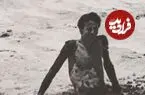 عکس| سفر زمان؛ لجن‌درمانی در ساحل دریاچه ارومیه؛ 75 سال قبل