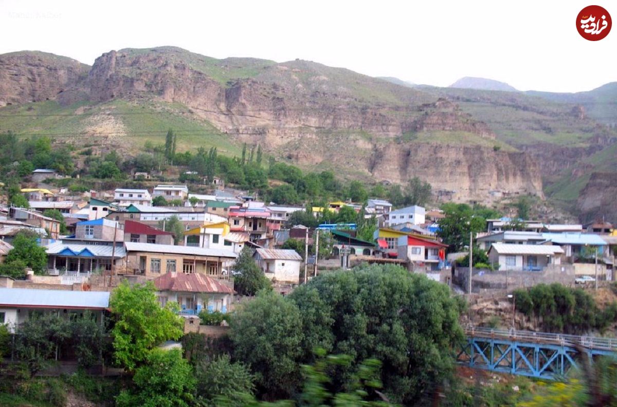 (عکس) مازندران قدیم؛ نمایی از روستای «آب اسک لاریجان» در دهه 1280