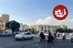 عکس| سفر به تهران قدیم؛ «نمایی از خیابان جمهوری، وقتی خاکی بود»؛ سال 1305
