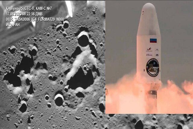 کاوشگر روسیه پس از برخورد با سطح ماه منفجر شد