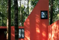 تصاویر| خانه‌ 55 متری میان جنگل‌؛ تجربه‌ای نو در معماری پایدار 