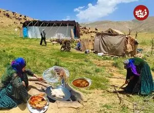ببینید| غذای روستایی در ایران؛ پخت مرغ شکم پر توسط بانوی عشایر در کوهستان