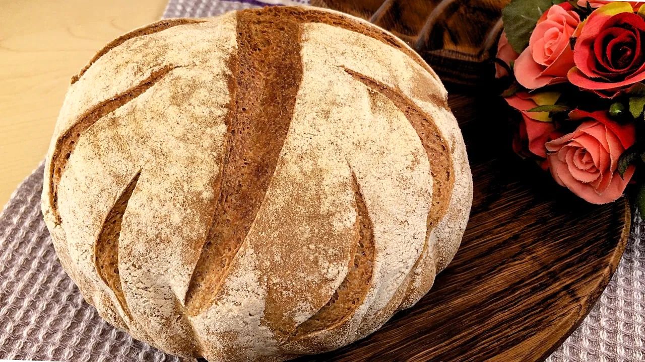 (ویدئو) فرآیند پخت یک نان خوشمزه آلمانی در خانه با 250 گرم آرد