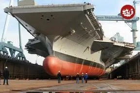 ببینید| نگاهی به مراحل تعمیر و بازسازی ناو هواپیمابر آسیب دیده نیمیتز