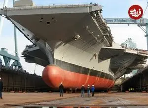 ببینید| نگاهی به مراحل تعمیر و بازسازی ناو هواپیمابر آسیب دیده نیمیتز