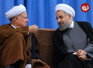 عکس؛ سفر به تاریخ؛ «حسن روحانی و هاشمی رفسنجانی» با لباس نظامی در کنار «شهید صیاد شیرازی»