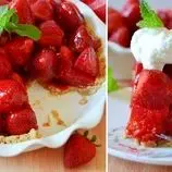 پای توت‌فرنگی بدون فر؛ دسر خوش‌عطر و ساده‌ یخچالی