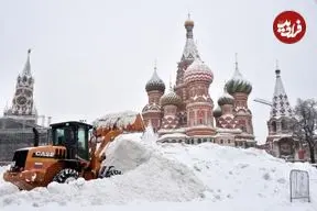 ببینید| شدیدترین برف مسکو در دو قرن اخیر