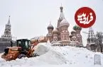 ببینید| شدیدترین برف مسکو در دو قرن اخیر
