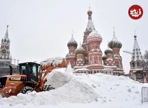 ببینید| شدیدترین برف مسکو در دو قرن اخیر