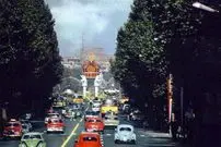 عکس؛ سفر در زمان؛ عکس قدیمی از خیابان ولیعصر فعلی