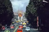 عکس؛ سفر در زمان؛ عکس قدیمی از خیابان ولیعصر فعلی