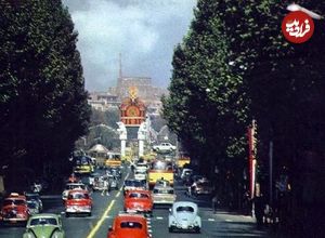 عکس؛ سفر در زمان؛ عکس قدیمی از خیابان ولیعصر فعلی