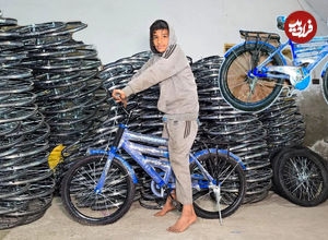 (ویدئو) فرآیند جالب ساخت دوچرخه در کارخانه پاکستانی