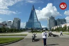 عکس‌هایی دیده‌نشده از درون بلندترین ساختمان کرۀ شمالی