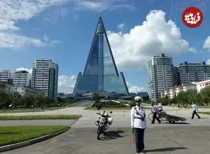 عکس‌هایی دیده‌نشده از درون بلندترین ساختمان کرۀ شمالی