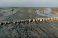 (ویدئو) نمایی از طولانی‌ترین پل تاریخی ایران