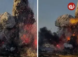 ببینید| لحظه هولناک انفجار کارخانه مواد آتش‌بازی در مالت