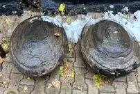 سنگ‌هایی با شکل مرموز که در جریان عملیات راهسازی پیدا شدند