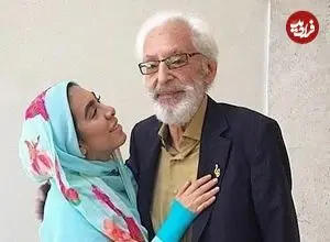 عکس| سفر زمان؛ «جمشید مشایخی» در 37 سالگی در کنار «سوسن خواننده»؛ سال 50