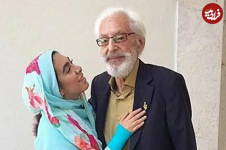 عکس| سفر زمان؛ «جمشید مشایخی» در 37 سالگی در کنار «سوسن خواننده»؛ سال 50